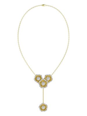 Marchesa 18kt rose gold floral diamond necklace