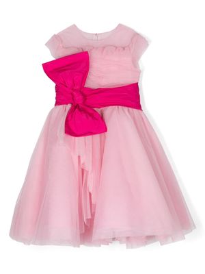 MARCHESA KIDS COUTURE bow-detail tulle dress - Pink