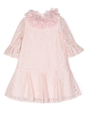 MARCHESA KIDS COUTURE corded-lace party dress - Pink