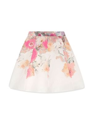 MARCHESA KIDS COUTURE floral-print A-line skirt - White