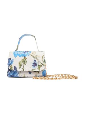 MARCHESA KIDS COUTURE floral-print tote bag - Blue