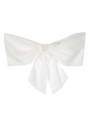 MARCHESA KIDS COUTURE silk bow hair clip - White