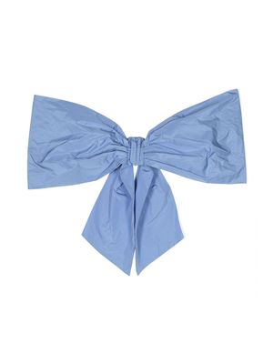 MARCHESA KIDS COUTURE silk-gauze bow hair clip - Blue
