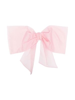MARCHESA KIDS COUTURE silk-gauze bow hair clip - Pink