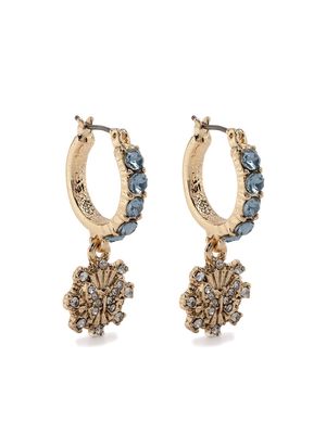 Marchesa Notte Bridesmaids butterfly charm-detail embellished earrings - Gold
