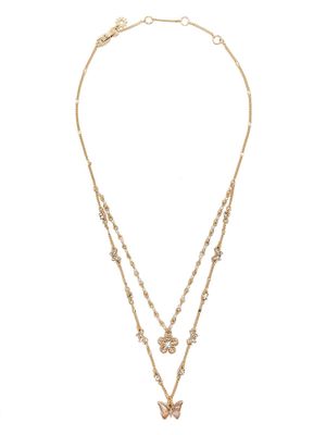 Marchesa Notte Bridesmaids charm-pendant double layer necklace - Gold