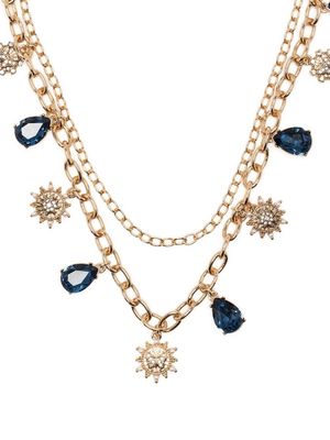 Marchesa Notte Bridesmaids crystal-embellished layered necklace - Gold