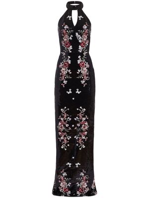Marchesa Notte sequin-embellished gown - Black