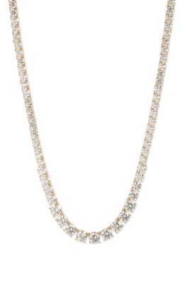 Marchesa Peachy Keen Cubic Zirconia Necklace in Gold/Cry