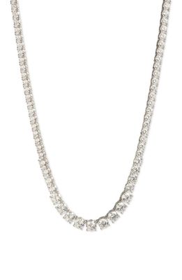 Marchesa Peachy Keen Cubic Zirconia Necklace in Rhod/Cry