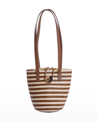 Marcial Striped Cana Flecha & Leather Hobo Bag