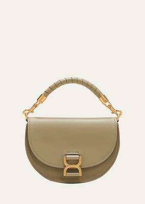 Marcie Chain Flap Crossbody Bag in Leather