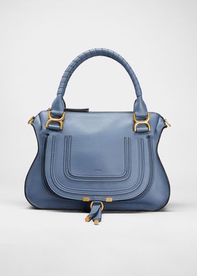 Marcie Medium Zip Leather Satchel Bag