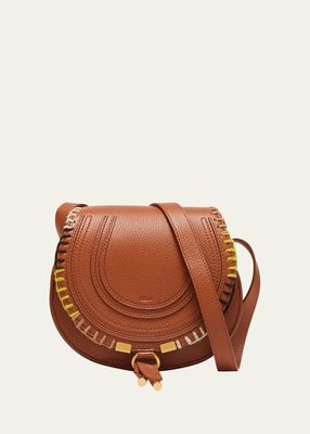 Marcie Mini Leather Saddle Crossbody Bag