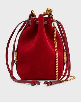 Marcie Mini Suede Bucket Bag