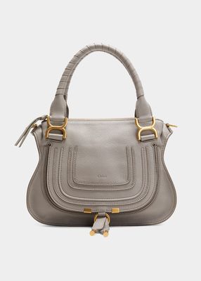 Marcie Small Grain Leather Satchel Bag