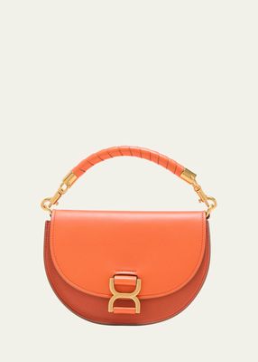 Marcie Small Leather Top-Handle Bag