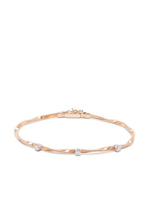 Marco Bicego 18kt rose and white gold diamond twist bracelet - Pink