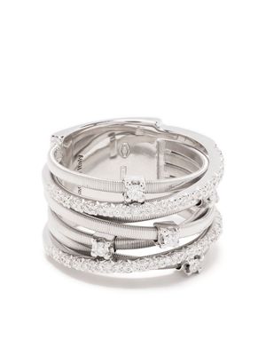Marco Bicego 18kt white gold diamond multi-band ring - Silver
