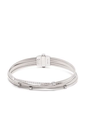 Marco Bicego 18kt white gold multi-strand diamond bracelet - Silver