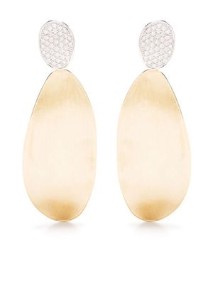 Marco Bicego 18kt yellow and white gold Lunaria drop earrings