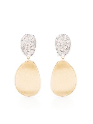 Marco Bicego 18kt yellow and white gold Small Lunaria Chandelier diamond drop earrings