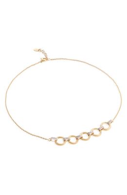 Marco Bicego Jaipur Diamond Link Bracelet in Yl/Wh Gold