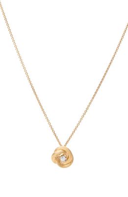 Marco Bicego Jaipur Diamond Pendant Necklace in Yellow Gold