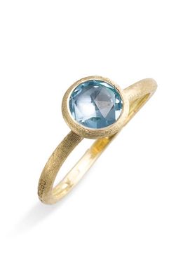 Marco Bicego Jaipur Semiprecious Stone Stackable Ring in Blue Topaz/Gold