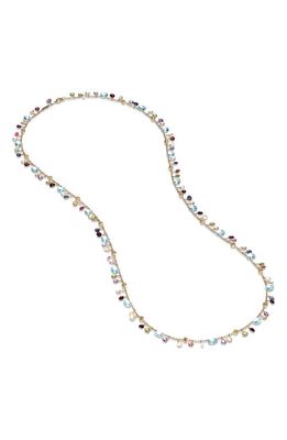Marco Bicego Paradise Long Semiprecious Stone Necklace in Yellow Gold