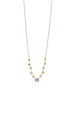 Marco Bicego Paradise Semiprecious Stone Station Necklace in Yellow Gold