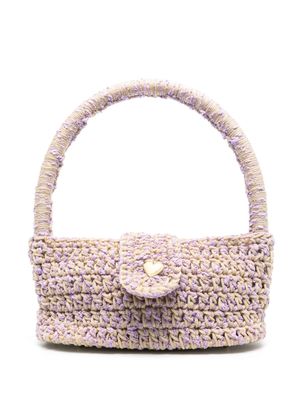 Marco Rambaldi crochet-knit mini bag - Purple
