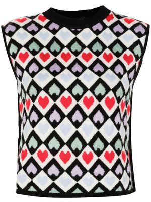 Marco Rambaldi intarsia-knit sleeveless top - Black