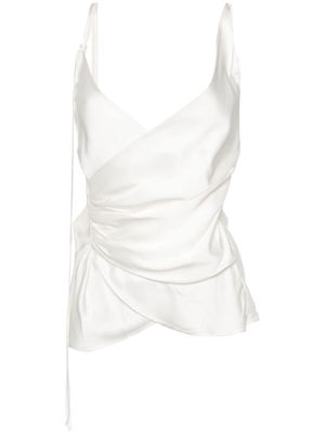 Marco Rambaldi satin wrap blouse - White