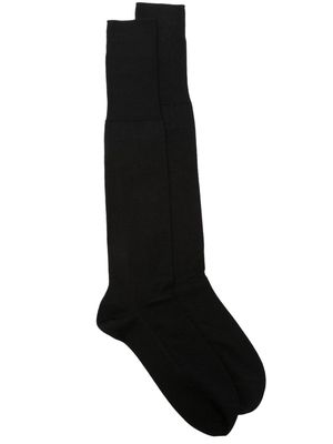 Marcoliani logo-print cashmere socks - Black
