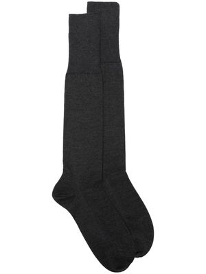 Marcoliani logo-print cashmere socks - Grey