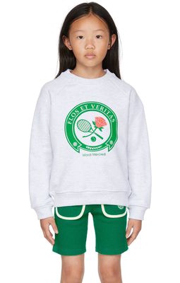 Mardi Mercredi Les Petits Kids Gray Tennis Sweatshirt