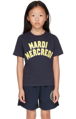 Mardi Mercredi Les Petits Kids Navy Sportif T-Shirt