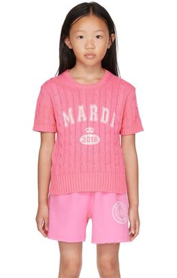 Mardi Mercredi Les Petits Kids Pink Vintage Print Sweater