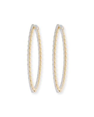 Marea 18k Gold Two-Tone Diamond Hoop Earrings