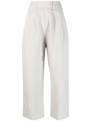 Margaret Howell high-waisted cropped trousers - Neutrals