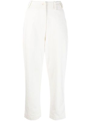 Margaret Howell high-waisted tapered trousers - White