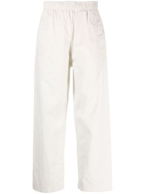 Margaret Howell high-waisted wide-leg trousers - White