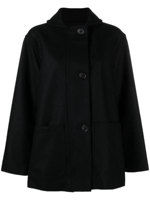 Margaret Howell single-breasted wool coat - Black