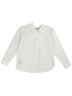 Margaret Howell stripe long-sleeve shirt - White