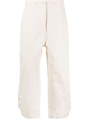Margaret Howell wide-leg cropped trousers - Neutrals