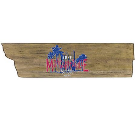 Margaritaville Directional Garden Sign - Surf S chool