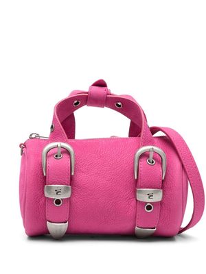 Marge Sherwood grained-texture leather crossbody bag - Pink