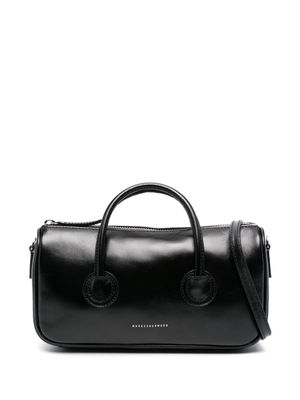 Marge Sherwood logo-print leather tote bag - Black