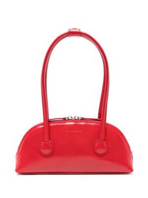 Marge Sherwood logo-stamp leather shoulder bag - Red